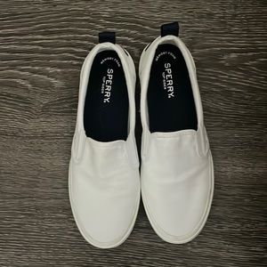 Sperry Top-Sider White slip on shoes